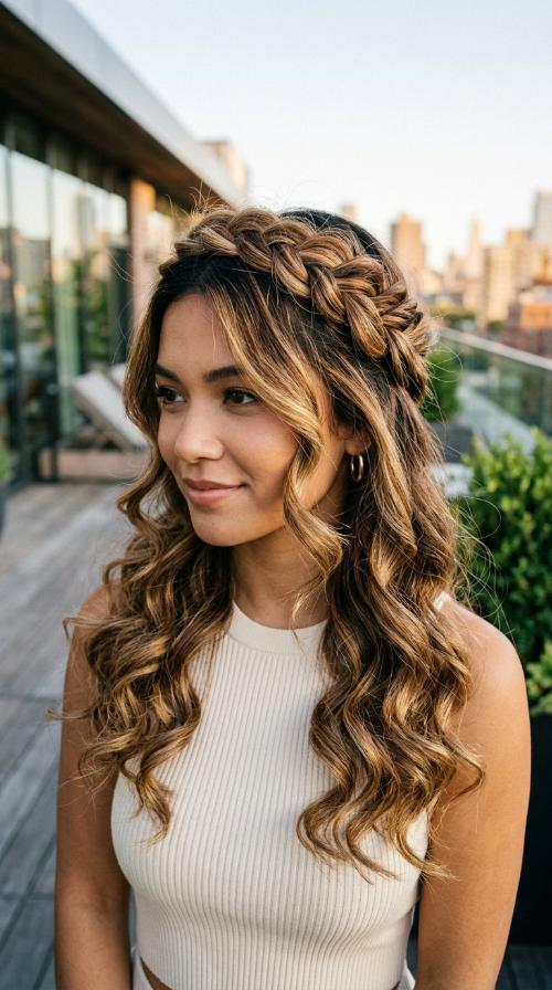 Twisted Crown Braid