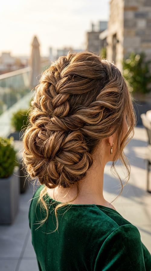 Twisted Festive Chignon