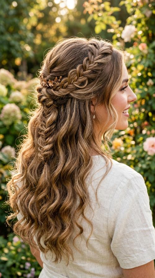 Twisted Half-Up Half-Down