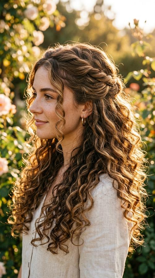 Twisted Half-Up Style