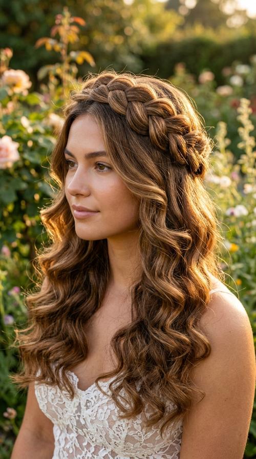 Twisted Halo Hairstyle