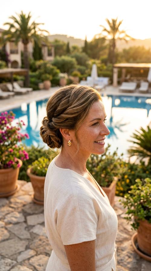 Twisted Low Bun