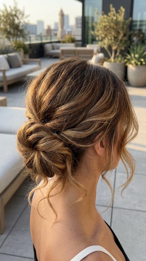 Twisted Low Bun