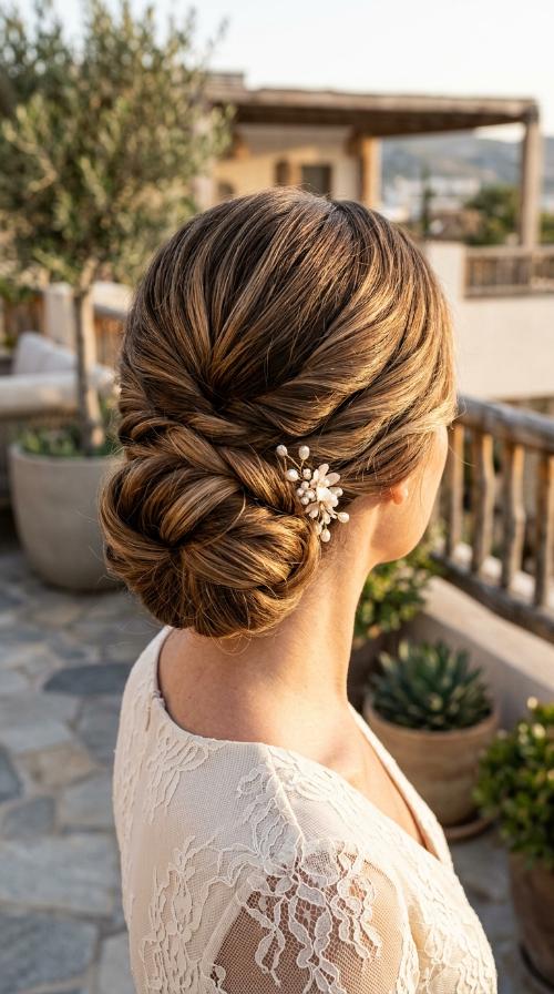 Twisted Low Bun