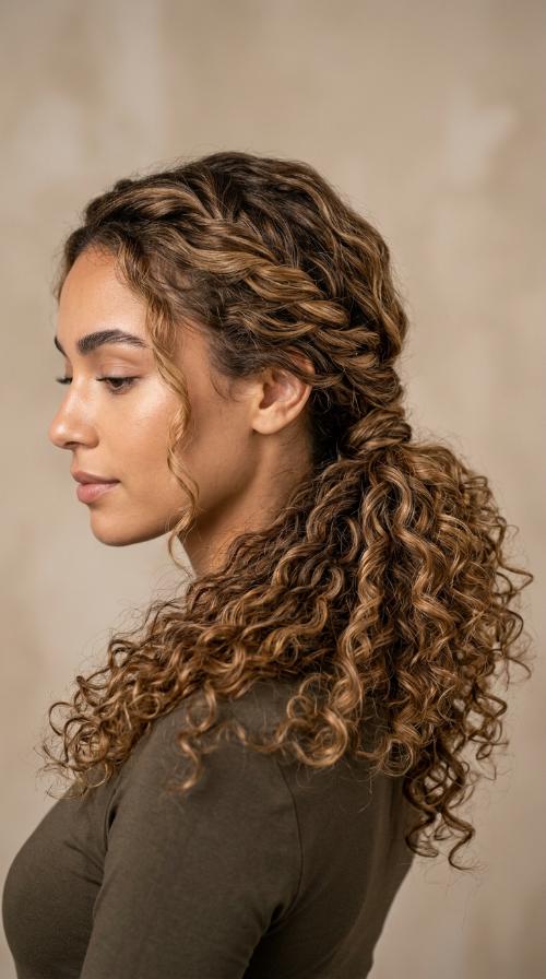 Twisted Low Ponytail