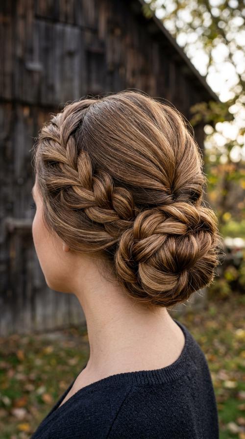Twisted Low Secure Bun