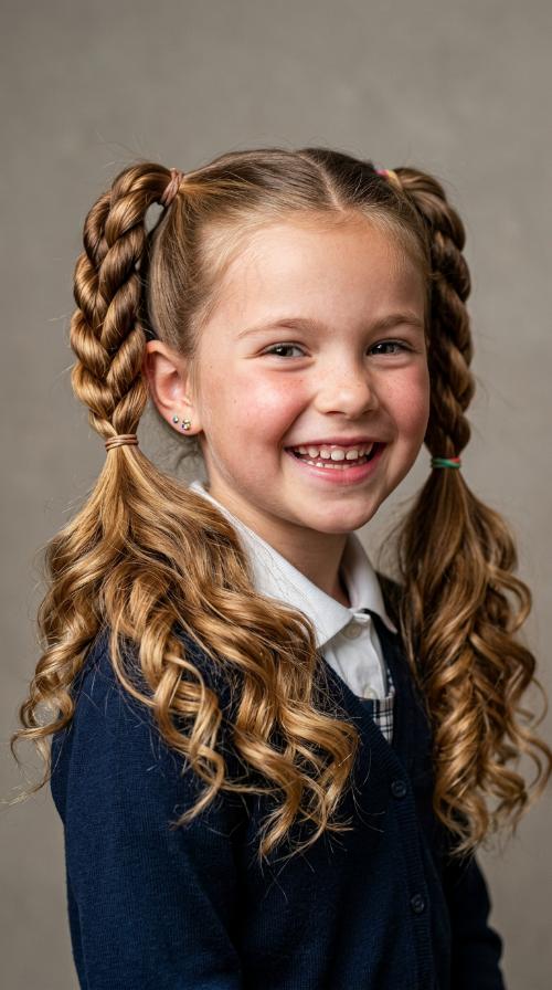 Twisted Rope Pigtails
