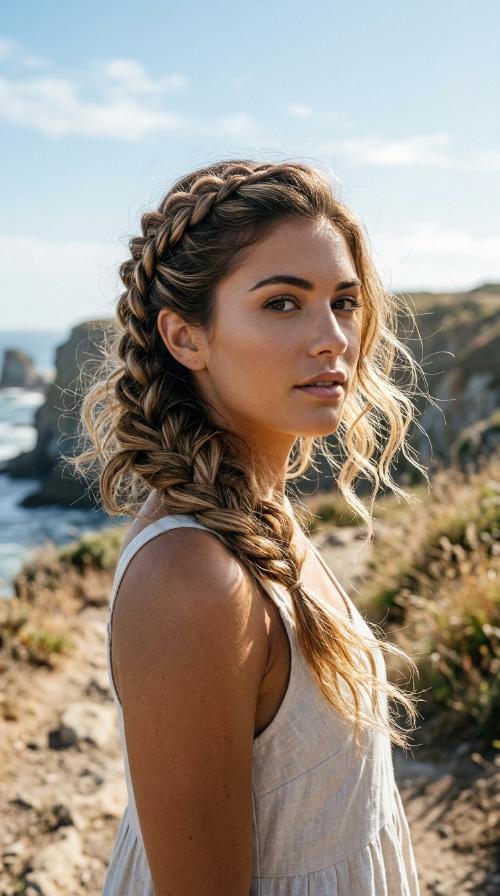 Twisted Side Rope Braids