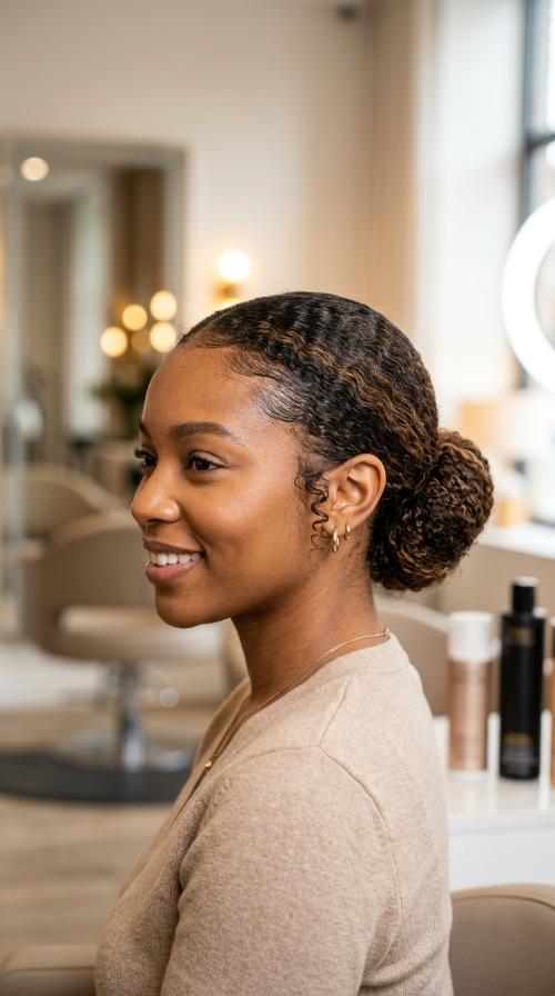 Type 4C Sleek Low Bun