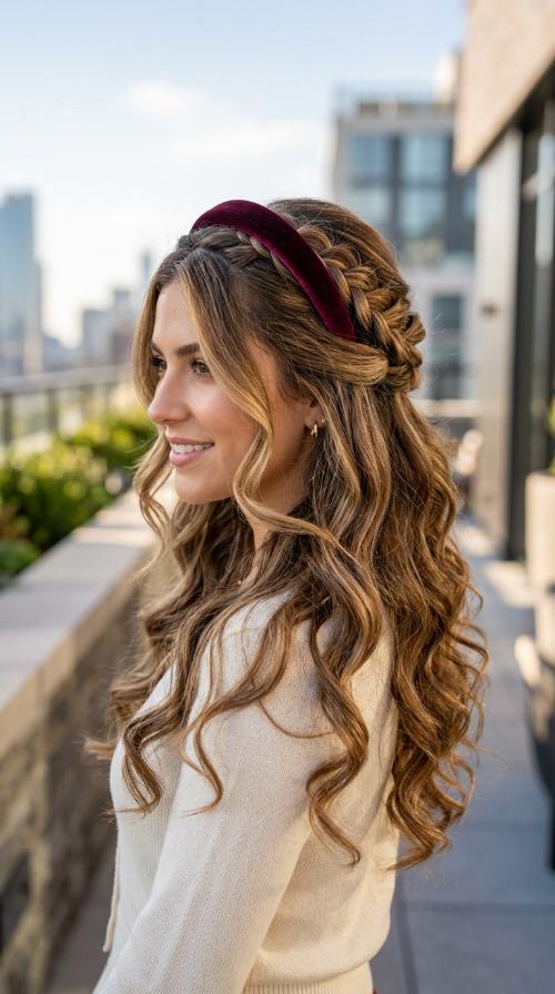 Velvet Headband Accent
