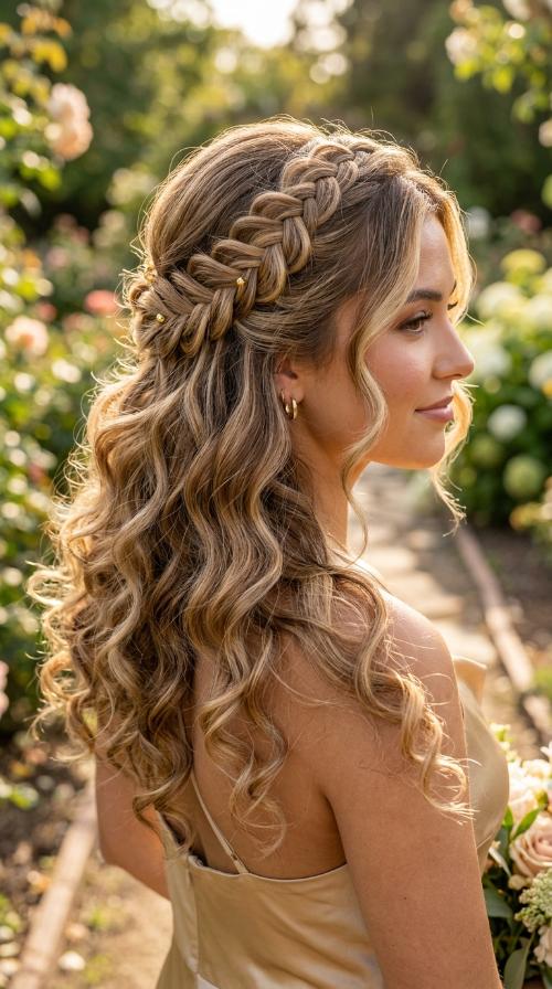 Volume Curls for Gold or Metallic