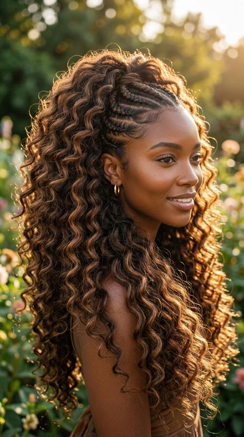 Voluminous Afro-Wavy Taper