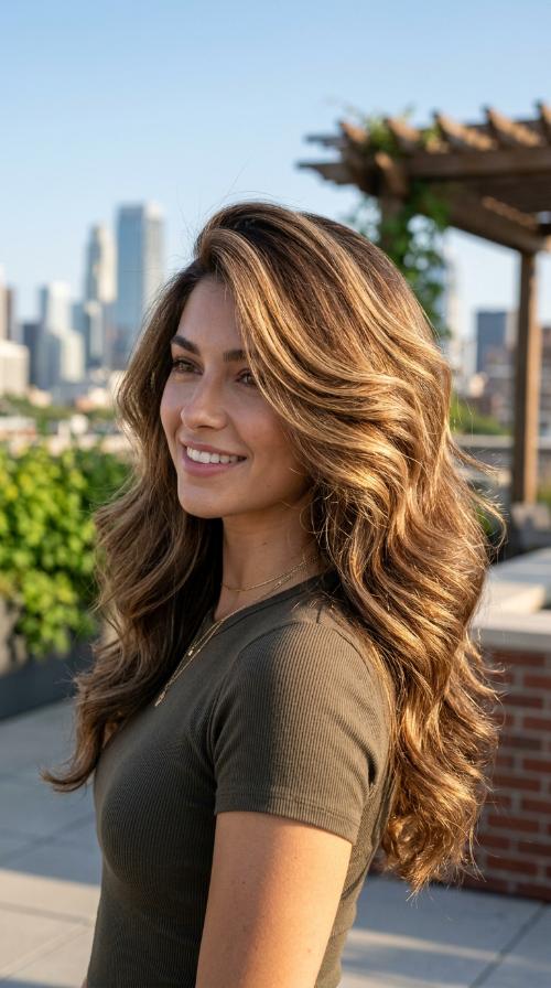 Voluminous Side Part