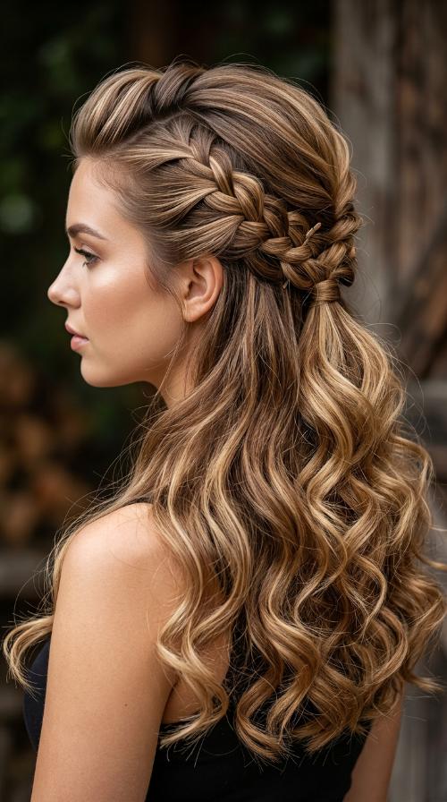 Voluminous Slicked-Back Style