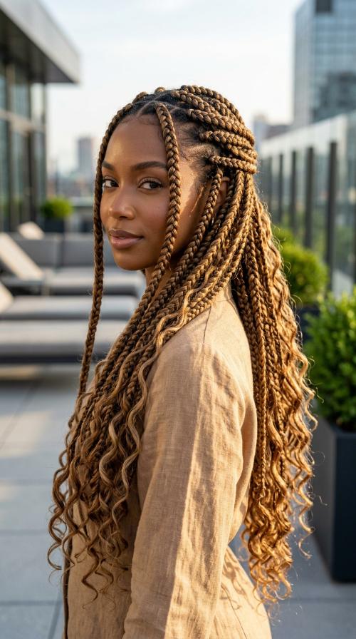 Waist-Length Goddess Braids