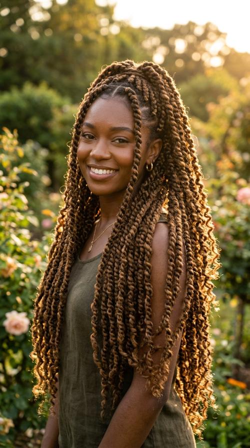 Waist-Length Passion Twists