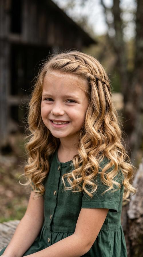 Waterfall Braid with Hidden Pins