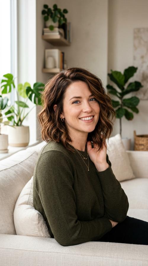 Wavy Long Stacked Bob
