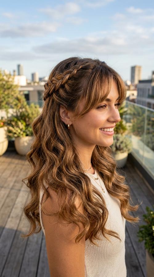 Wispy Curtain Layered Bangs
