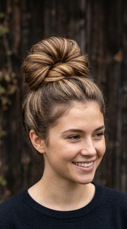 Wrapped High Bun