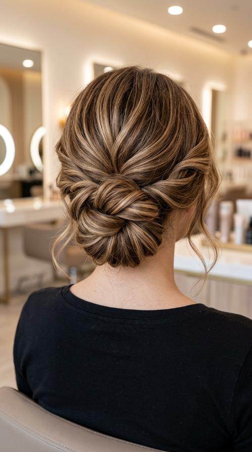 Wrapped Low Bun