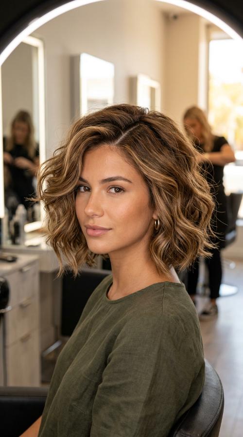 Zig-Zag Parted Bob