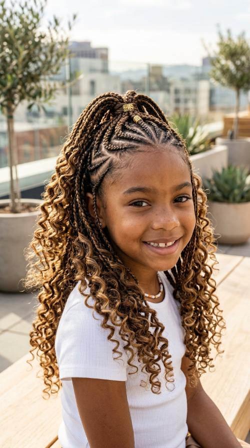 Zig-Zag Parted Braids