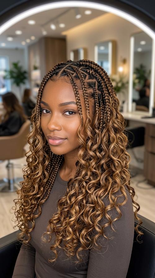 Zig-Zag Parted Braids