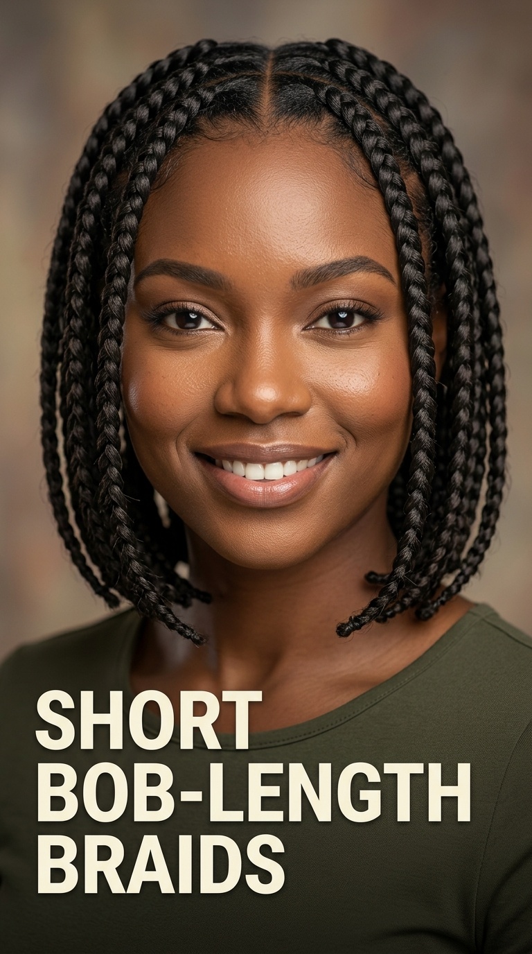 4 Short Bob-Length Braids
