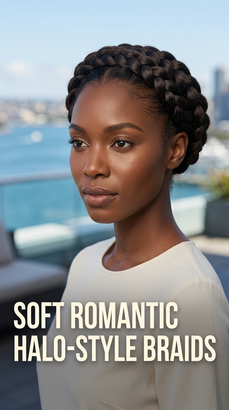4 Soft Romantic Halo-Style Braids