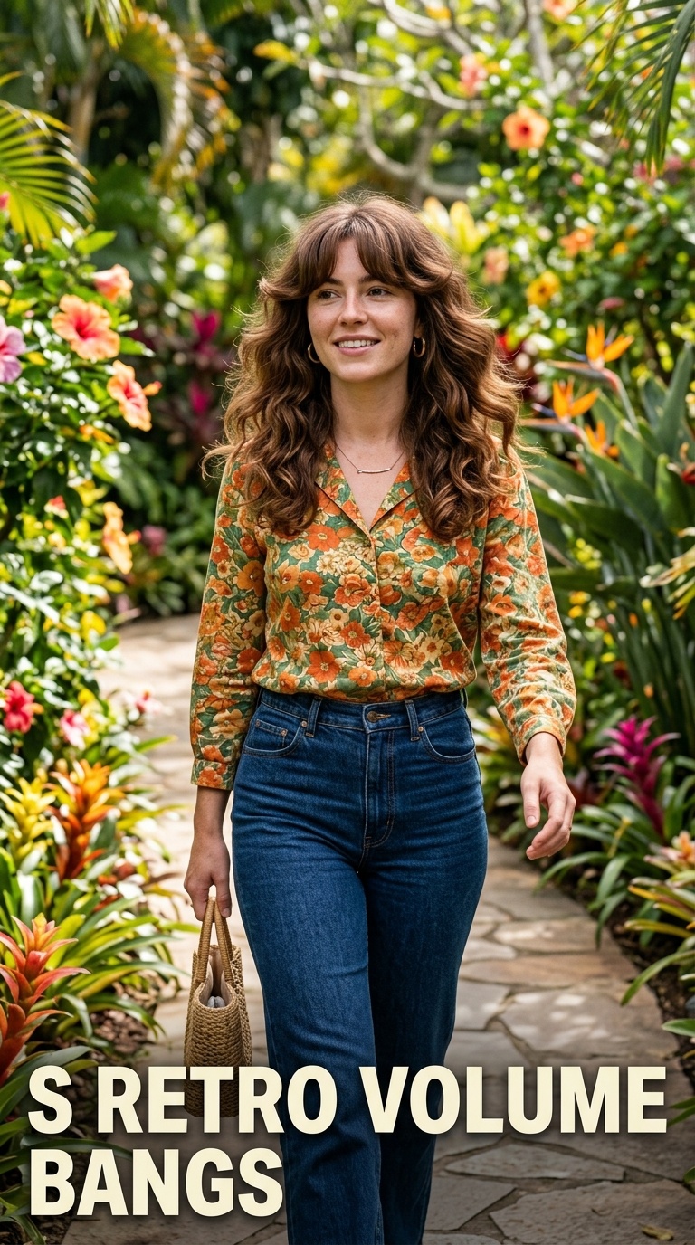 70s Retro Volume Bangs