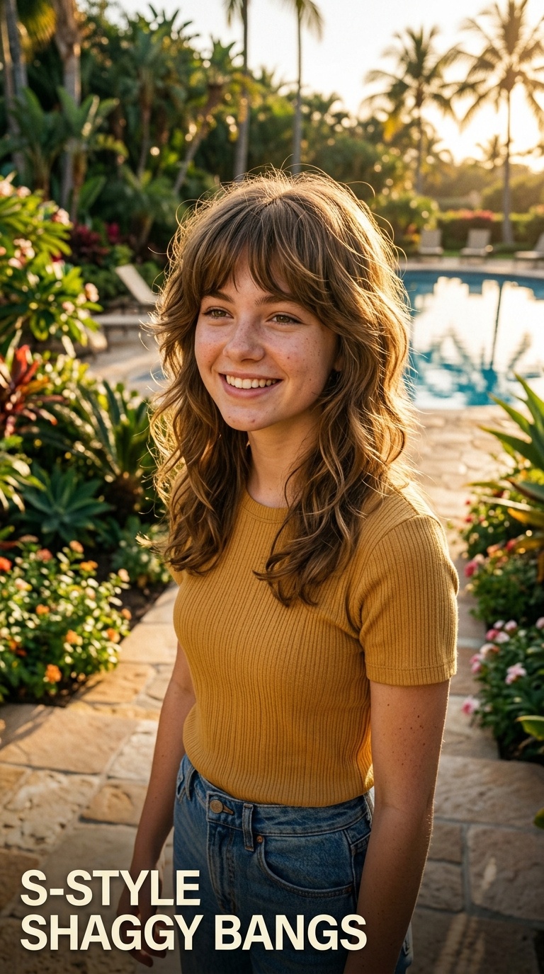 70s-Style Shaggy Bangs