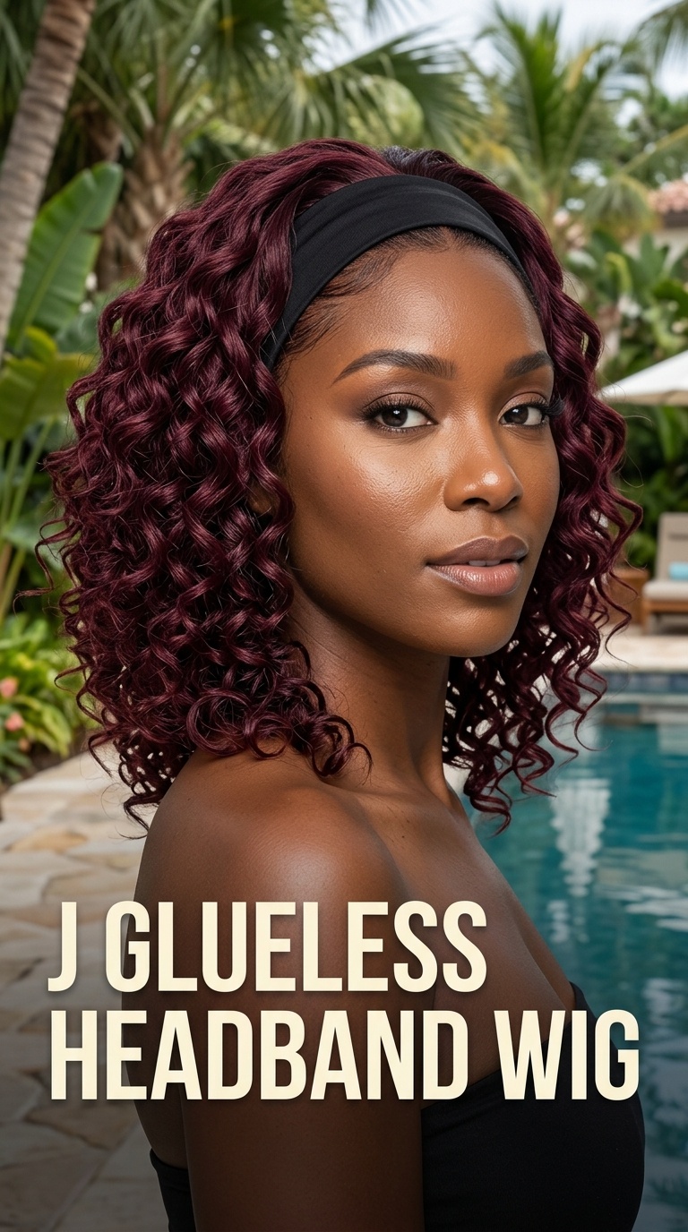 99j Glueless Headband Wig