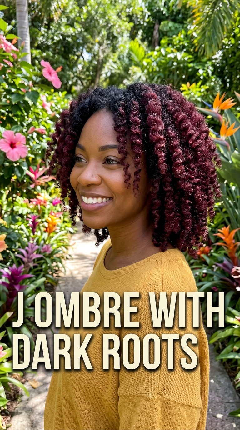 99j Ombre with Dark Roots