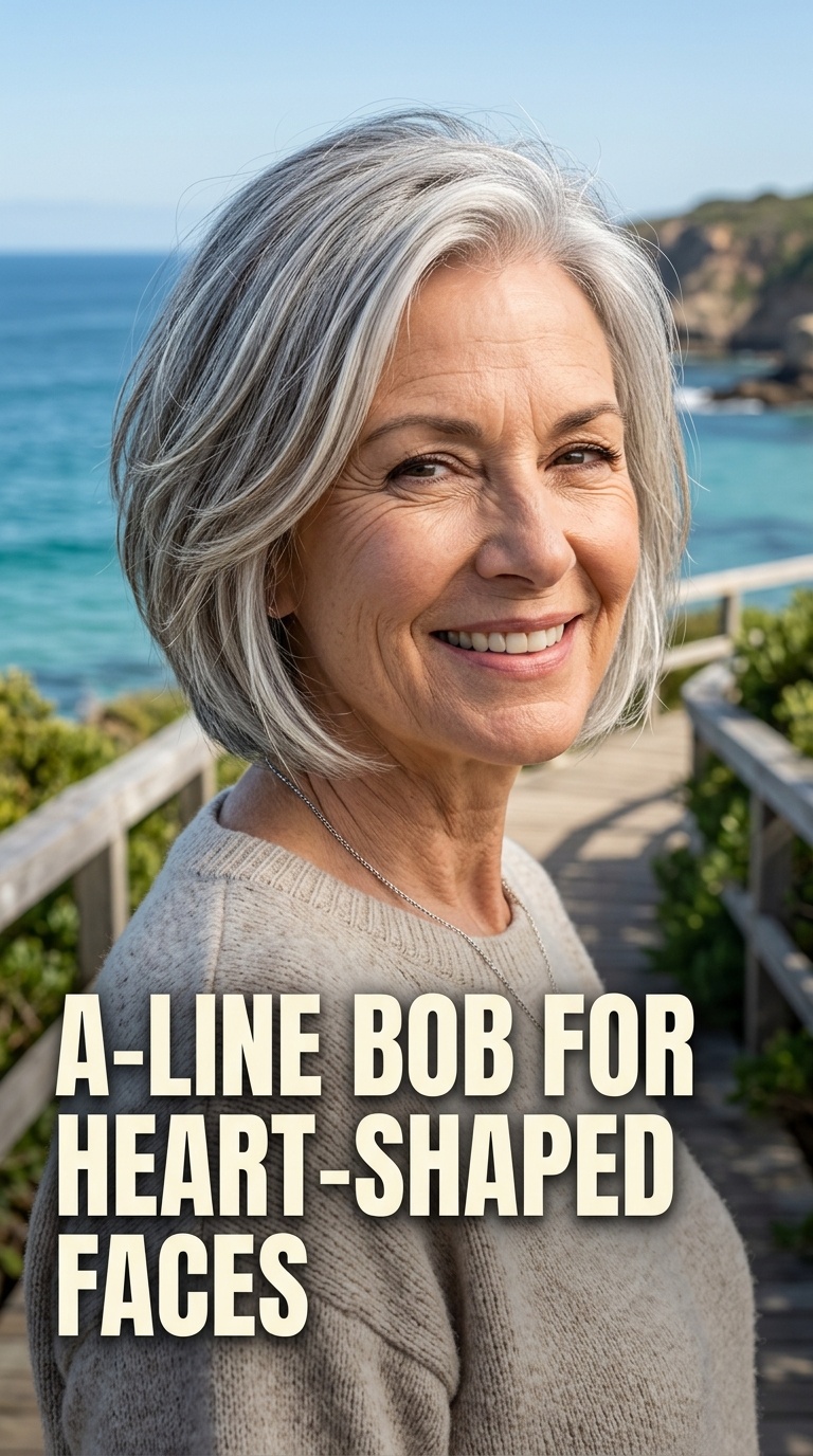 A-Line Bob for Heart-Shaped Faces