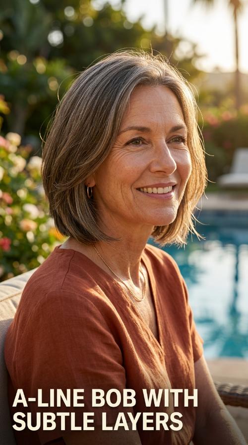 A-Line Bob with Subtle Layers