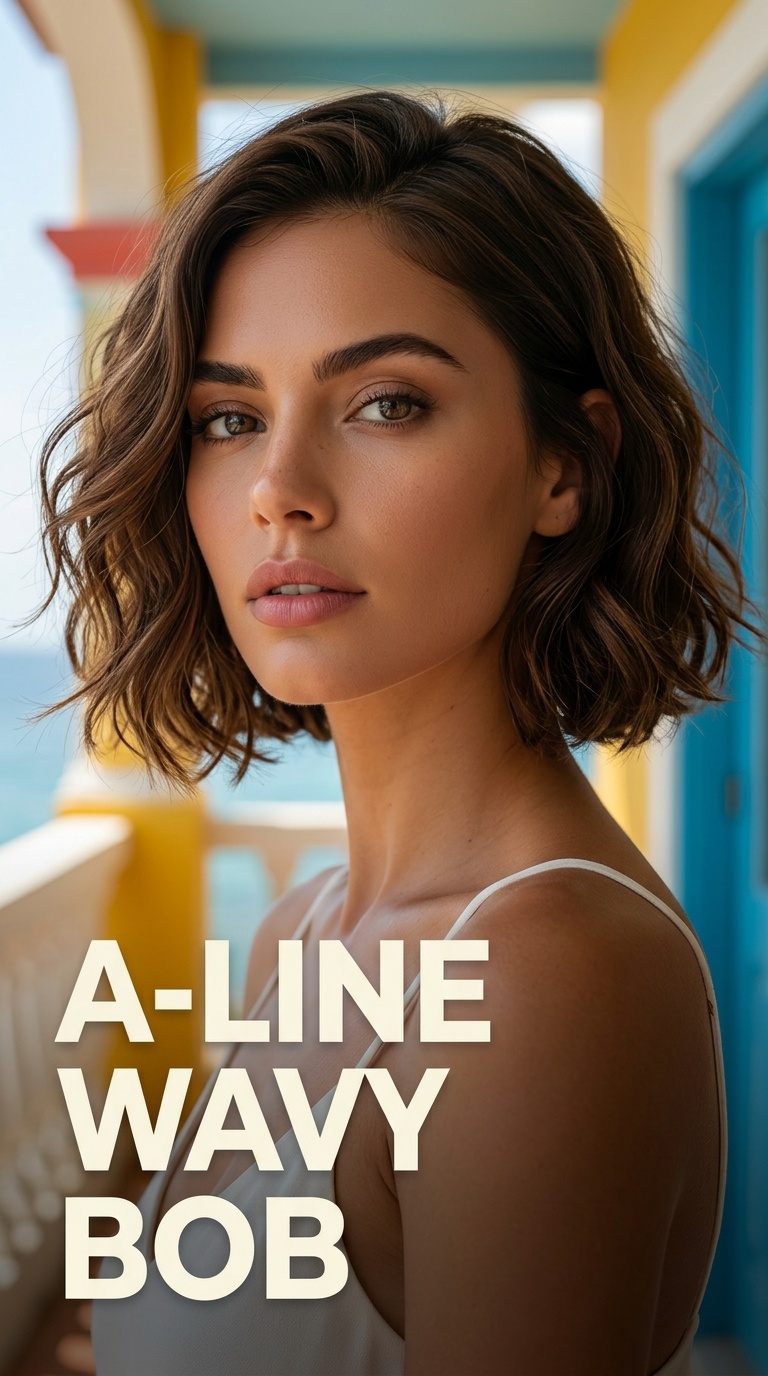 A-Line Wavy Bob