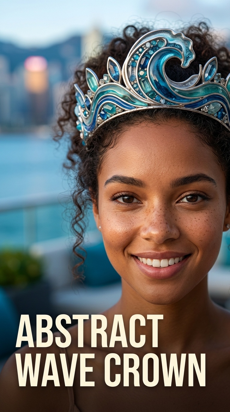 Abstract Wave Crown