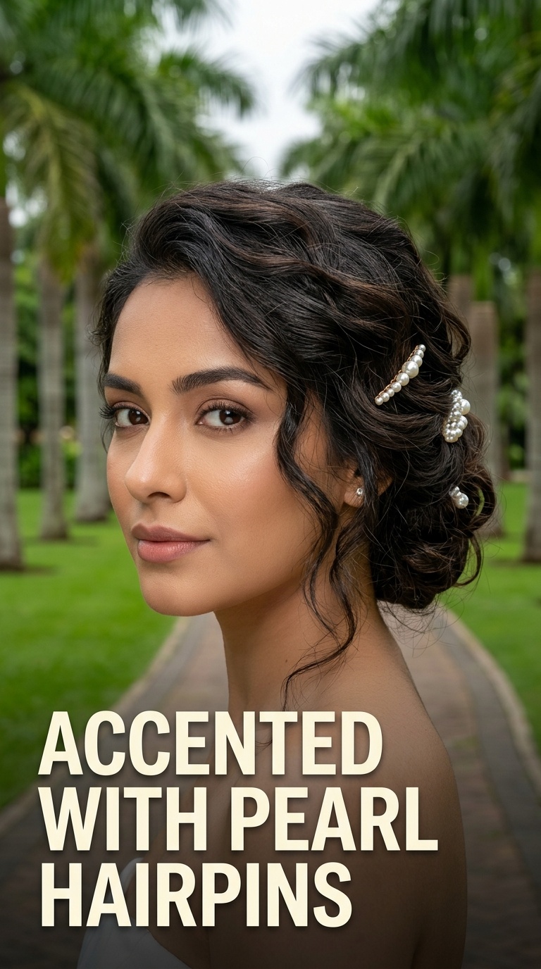 Accented with Pearl Hairpins