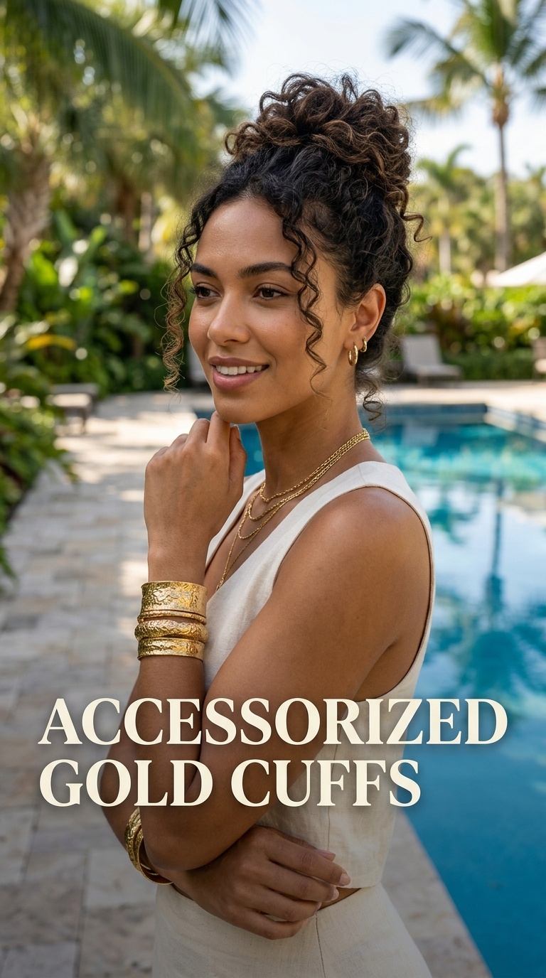 Accessorized Gold Cuffs