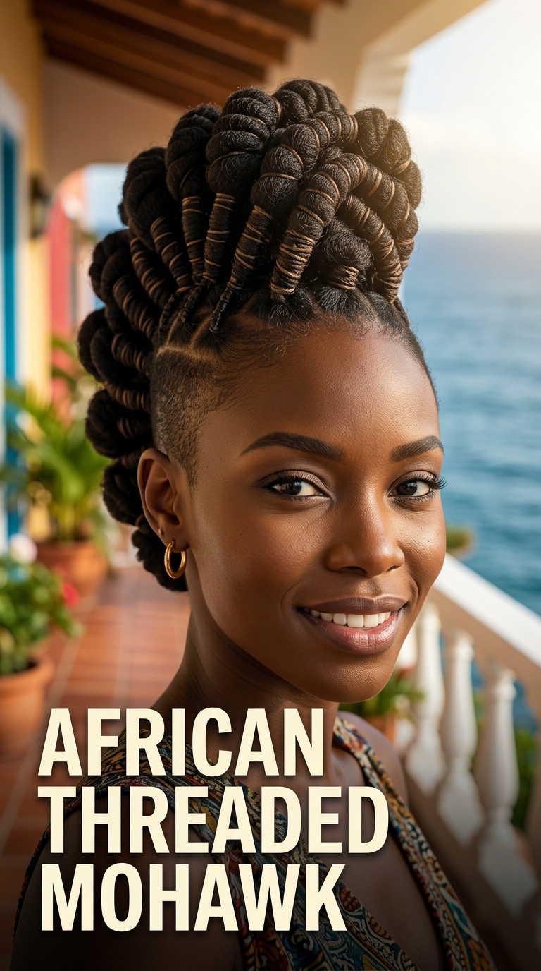 African Threaded Mohawk