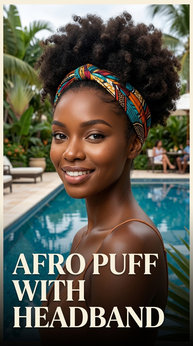 Afro Puff with Headband