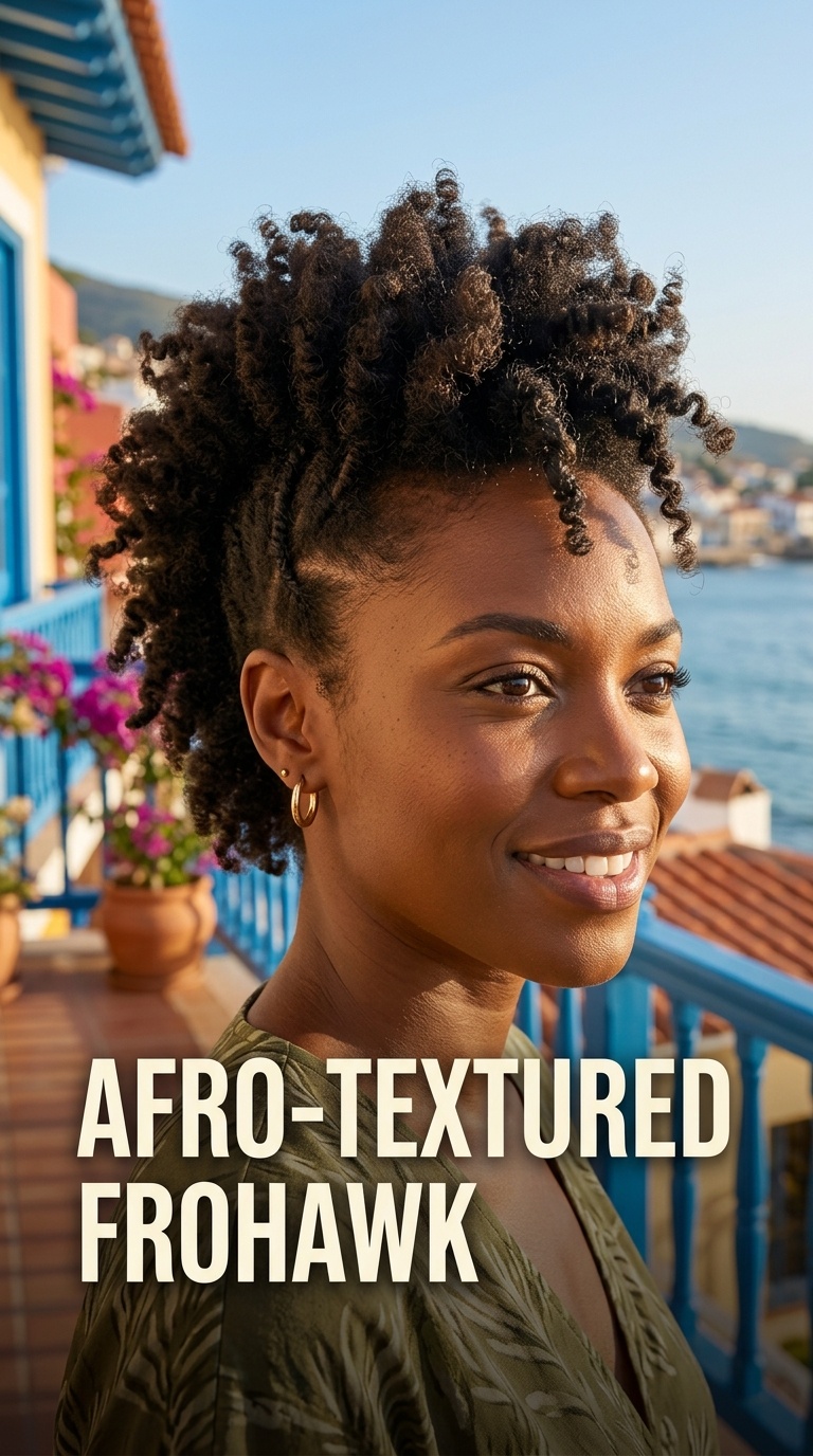 Afro-Textured Frohawk
