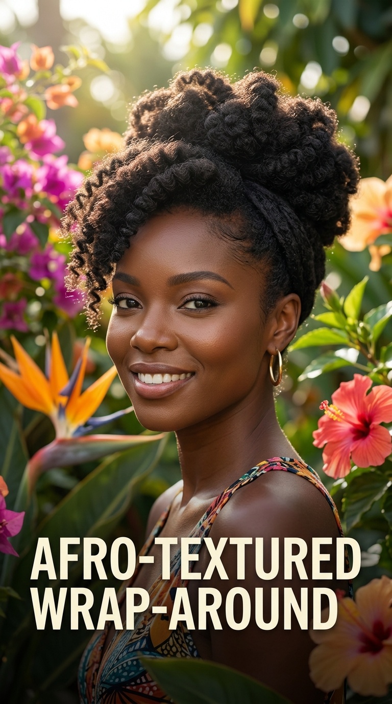 Afro-Textured Wrap-Around
