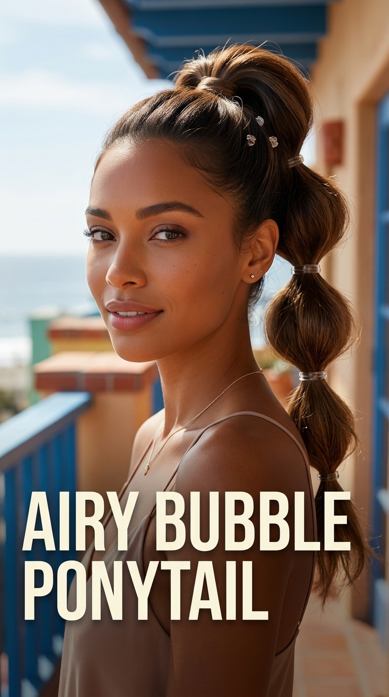 Airy Bubble Ponytail