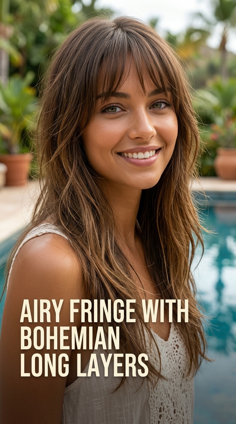 Airy Fringe with Bohemian Long Layers