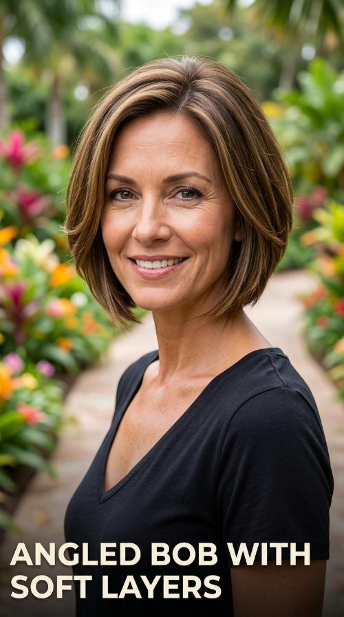 Angled Bob with Soft Layers