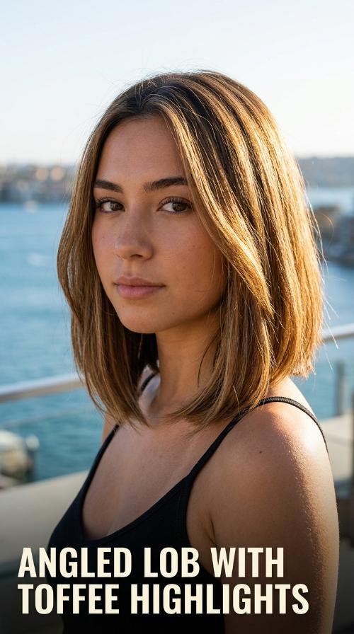 Angled Lob with Toffee Highlights