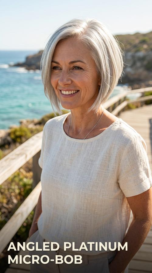 Angled Platinum Micro-Bob