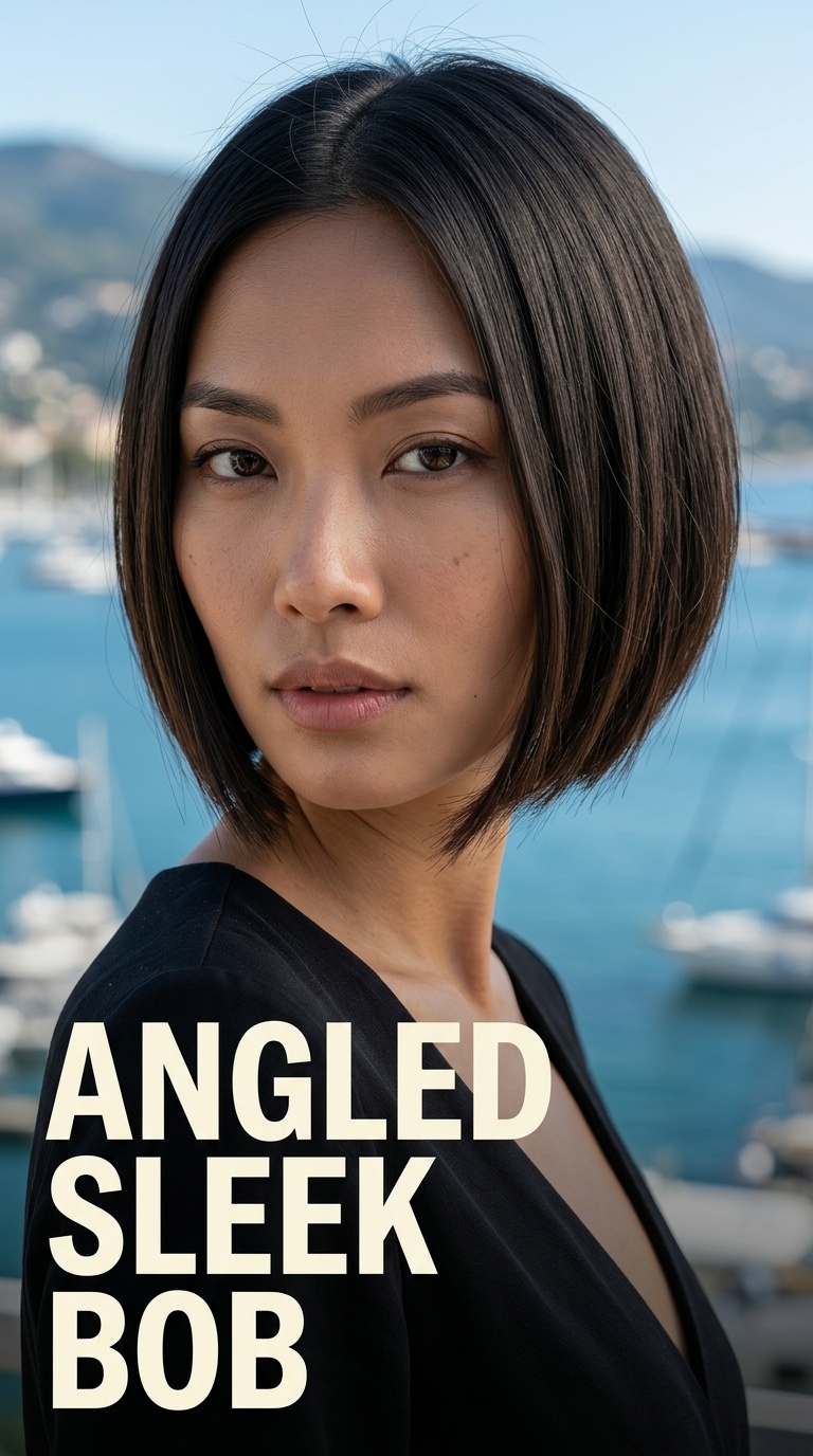 Angled Sleek Bob